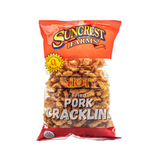 CRACKLINS - PORK HOT FLAVOR - 8 BAGS